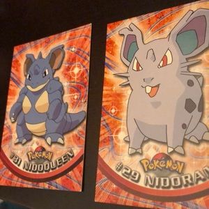 Nido queen and nidoran tv animation editon cards